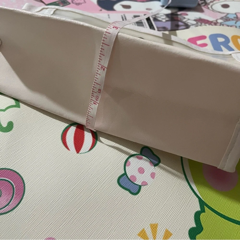 Hello Kitty White Cosmetic Bag/ Pencil Pouch with Clear Front